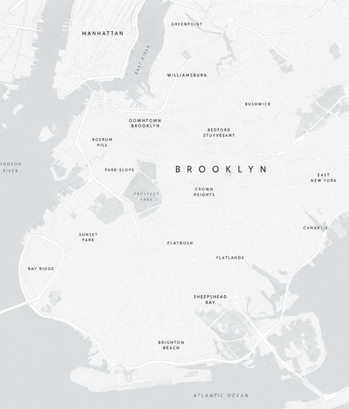 Map of Brooklyn